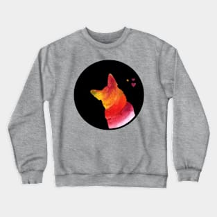 German Shepherd Love - Summer Love Silhouette Crewneck Sweatshirt